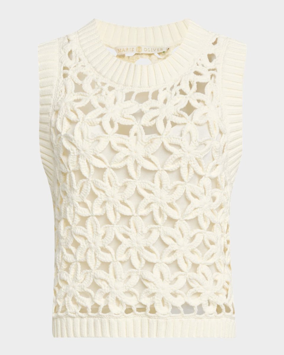 Thea Floral Mesh Shell Top